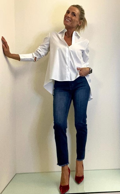 PLEASE - C0OEWV6000PE23 - CAMICIA POPELINE STONDATA