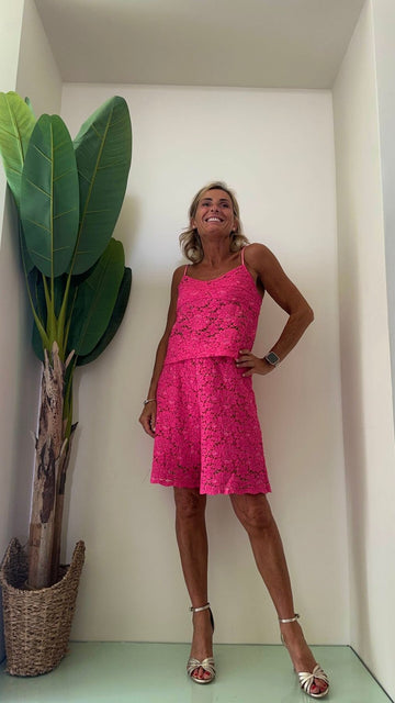 PLEASE - R0OABQ - TOP PIZZO MACRAME' SPALLINE REGOLABILI