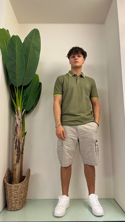 ALCOTT - BC917UOY13 - BERMUDA COTONE CARGO CON CINTURA