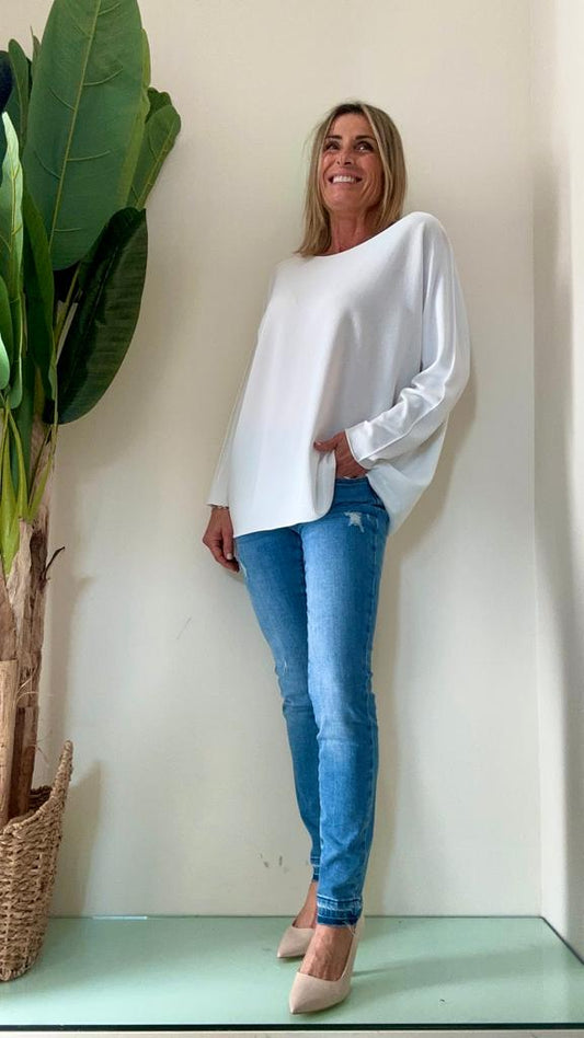 DAFNE - 0072P29 - MAGLIA OVER INTEGRALE VISCOSA