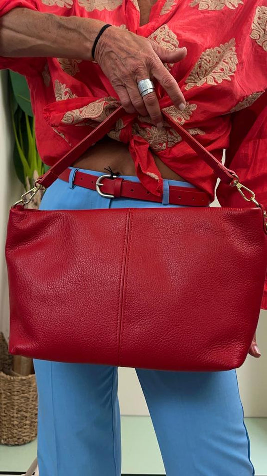 LALTERNATIVASTYLE - 5711P30 - BORSA PELLE A SPALLA DOPPIA TRACOLLA