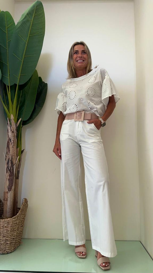DAFNE - 823262-744P29 - PANTALONE PALAZZO COTONE