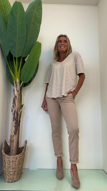 PLEASE - P0IHTJ9N3N - PANTALONE CHINO SLIM FIT MANO PESCA