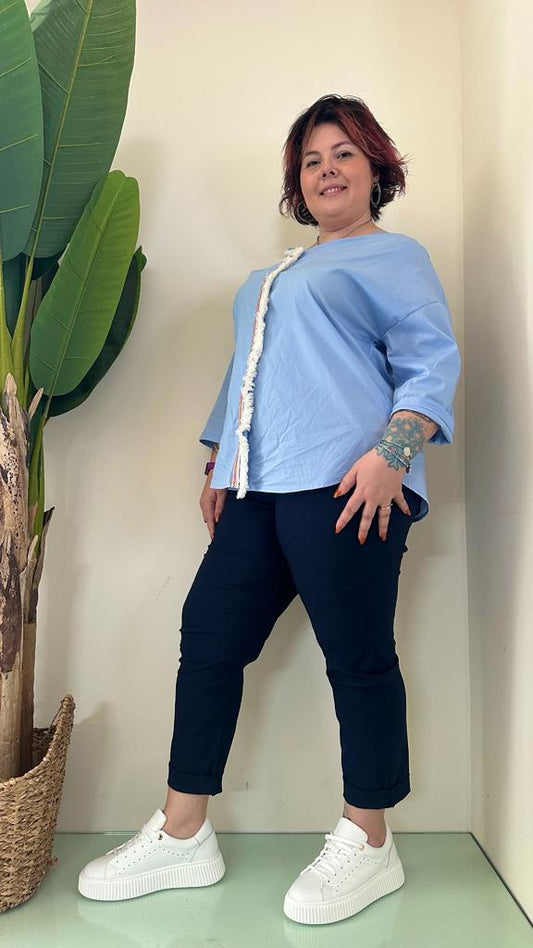 SUSYSTAR - ST3484 - PANTALONE BENGALINA ELASTICO VITA SLIM