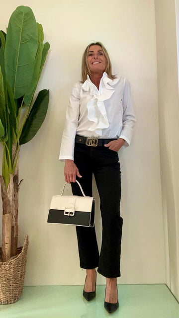 PLEASE - P1IHHO2N3N - PANTALONE DRILL COTONE SLIM