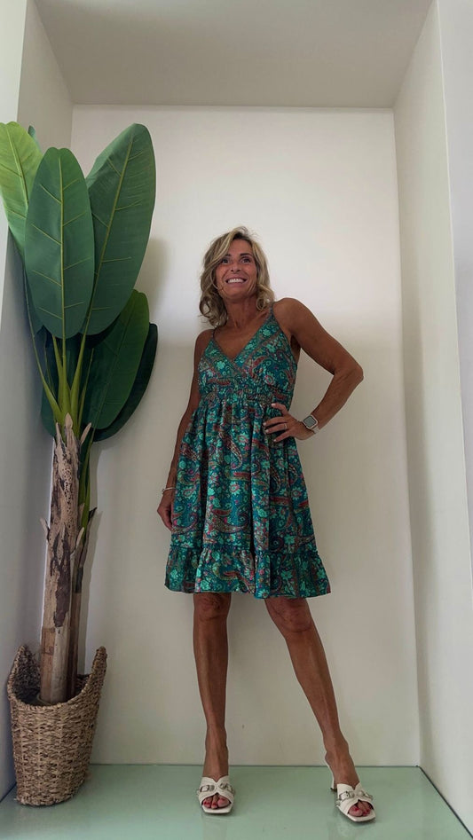 DAFNE - ABSE7P29 - ABITO SETA SPALLINI FANTASIA