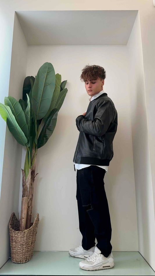 ALCOTT - 603685UOAX13 - BOMBER SIMIL PELLE