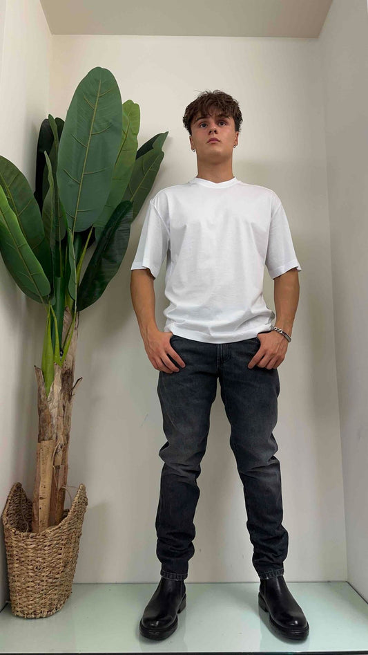 IMPERIAL - P5407ADR07 - JEANS RELAXED BLACK