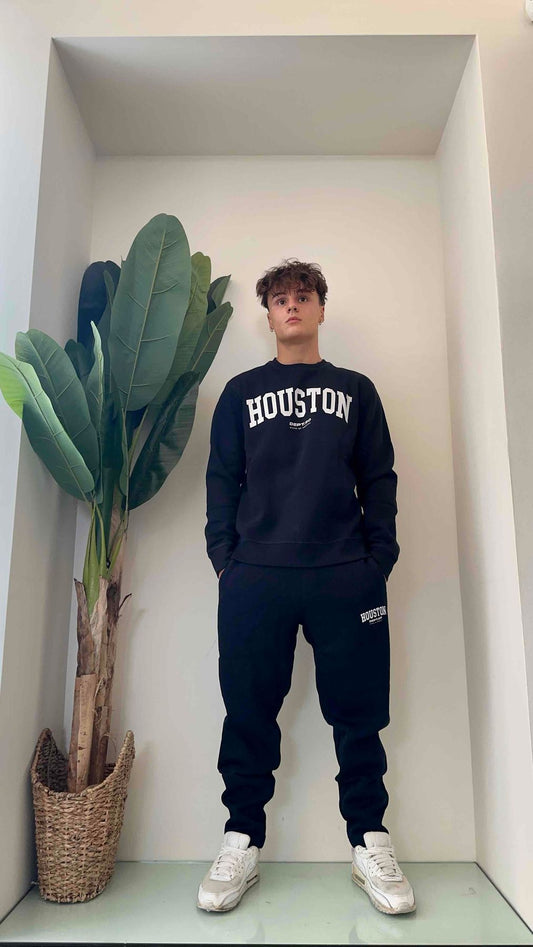 ALCOTT - FE156009UO - FELPA GIROCOLLO STAMPA HUSTON