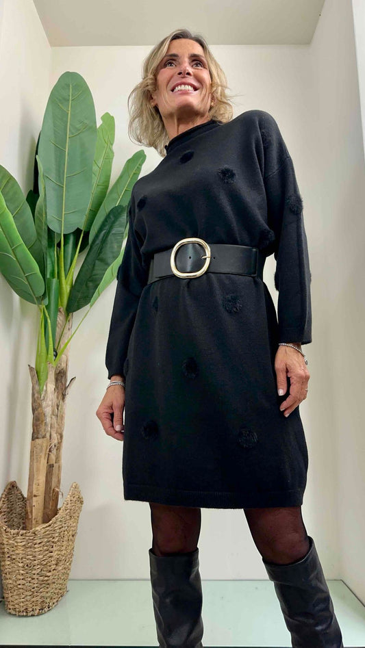 DAFNE - CT3357P9 - CINTURA ELASTICA FIBBIA QUADRATA STONDATA