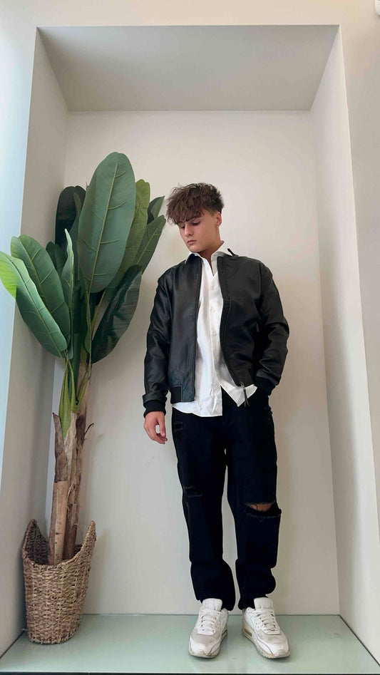 ALCOTT - 603685UOAX13 - BOMBER SIMIL PELLE