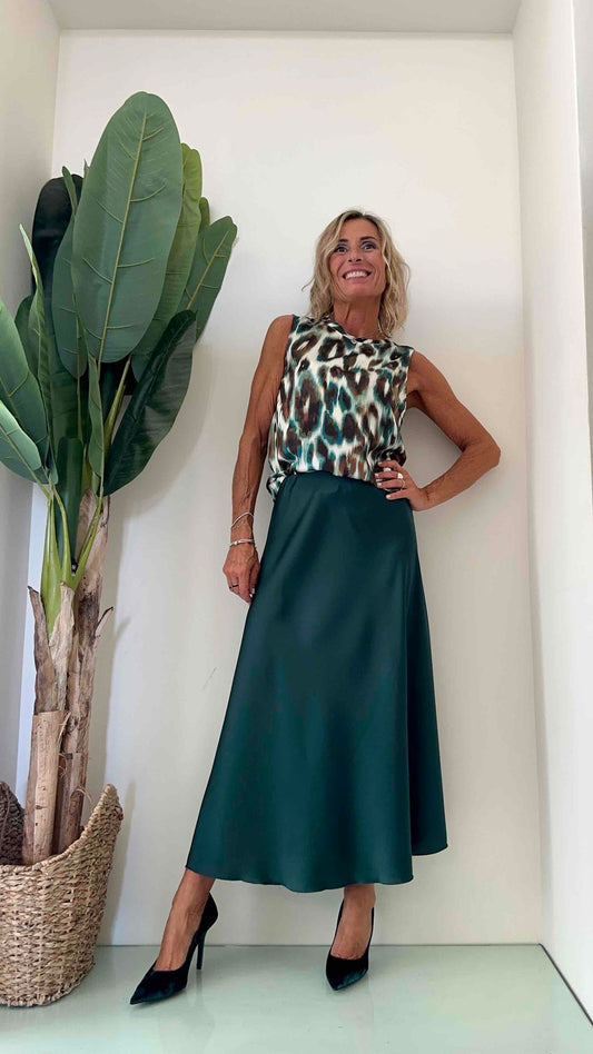 DAFNE - HZ20129P19 - GONNA LUNGA SATIN EL. VITA