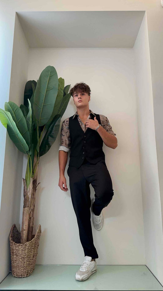 IMPERIAL - PWB0GAP - PANTALONE SLIM POLIVISCOSA