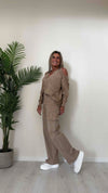 DAFNE - 225038P29 - PANTALONE CARGO TINTO CAPO