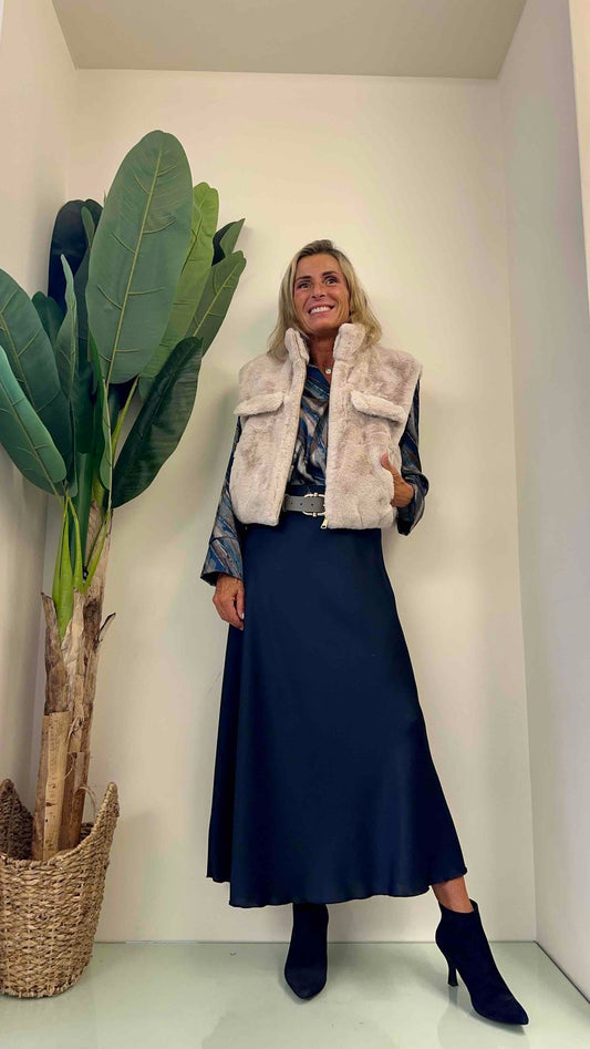 DAFNE - GL056P29 - GILET ECO PELLICCIA CORTO