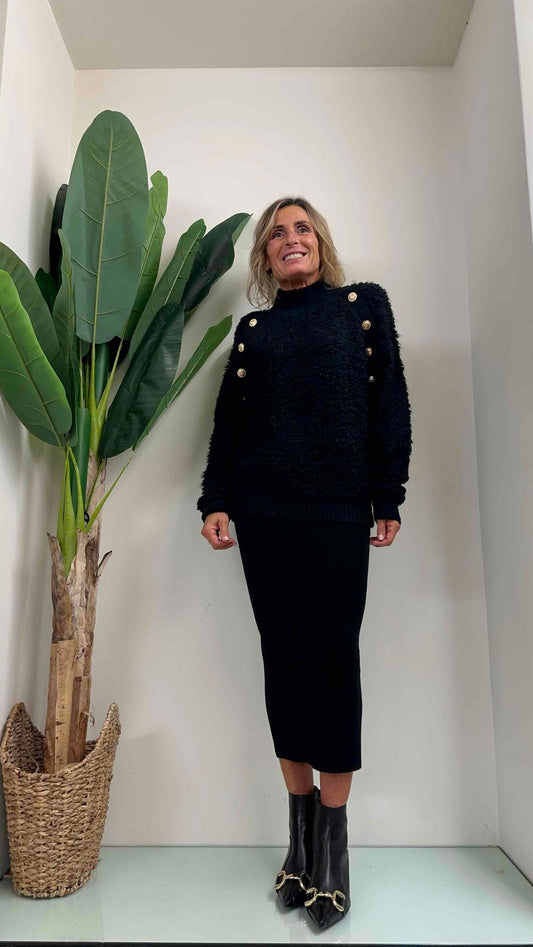 DAFNE - ZS5121P16 - GONNA MAGLIA LONGUETTE VISCOSA COSTINE