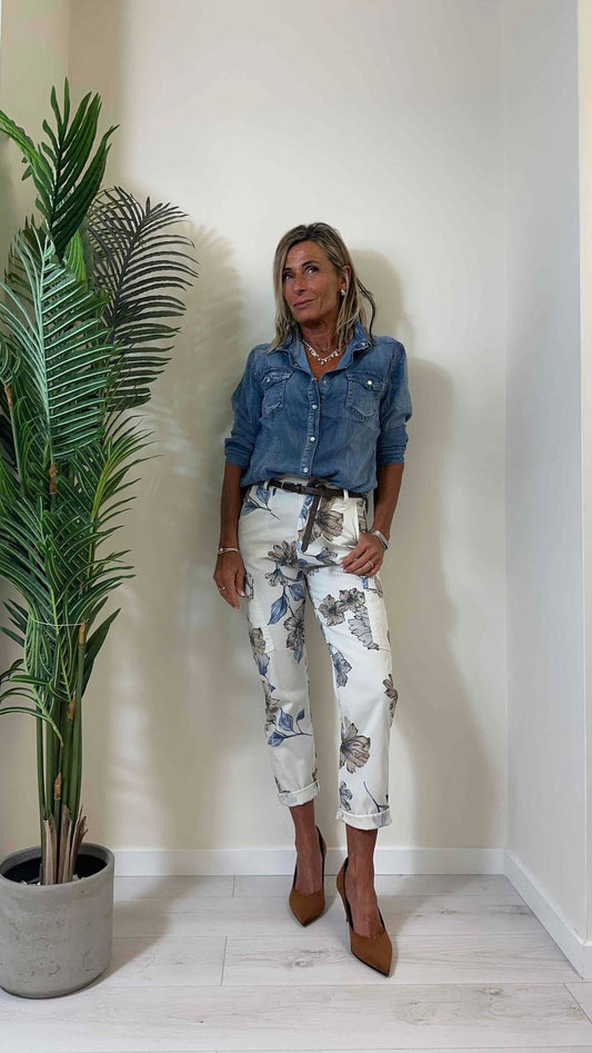 DAFNE - 220102P26 - CAMICIA COTONE DENIM FLUIDO