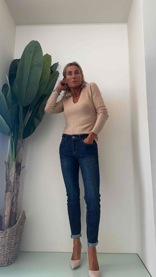 F3 - Z3161122 - JEANS SLIM ELASTICIZZATO DENIM MELANGE