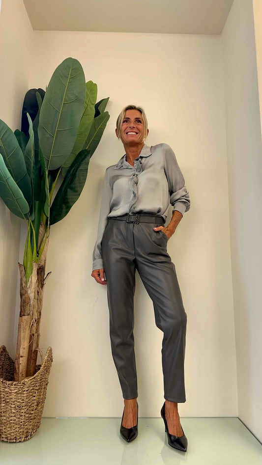 DAFNE - 46834P29 - CAMICIA PURA VISCOSA CON VOLANT