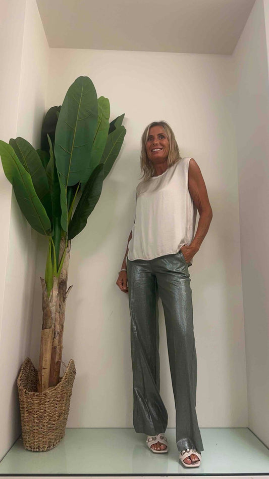 DAFNE - 46666P21 - BLUSA SMANICATA VISCOSA