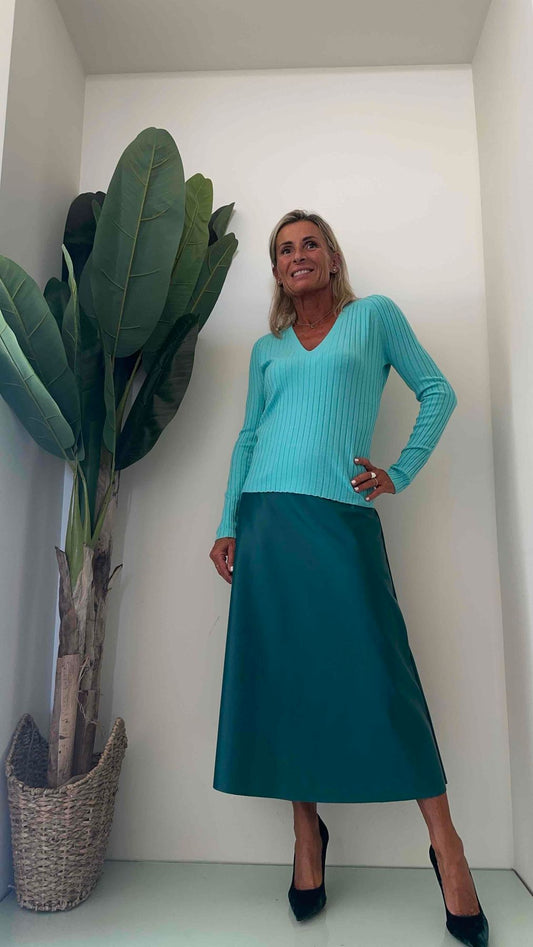 F3 - M1392601 - MAGLIA COSTINE VISCOSA SC. V