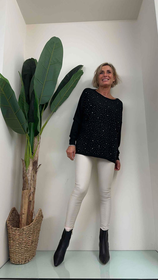 DAFNE - 8300P24 - MAGLIA VISCOSA MULTICRISTALLI TERMOSALODATI