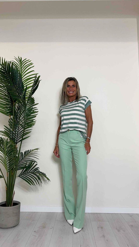 GIORGIA & JHONS - 60120SS24 - PANTALONE TESSUTO TECNICO LEGGERO, ZAMPETTA