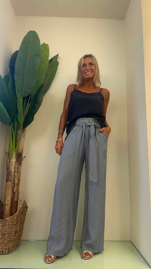 DAFNE - A12333FCFP29 - PANTALONE MILLERIGHE VISCOSA
