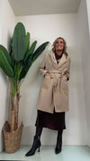 GIORGIA & JHONS - 60312FW23 - CAPPOTTO CON CAPPUCCIO E CINTURA