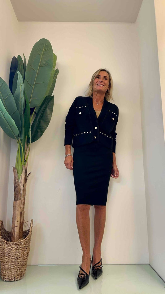 DAFNE - CH05590P29 - GARDIGAN SPECCHIETTI