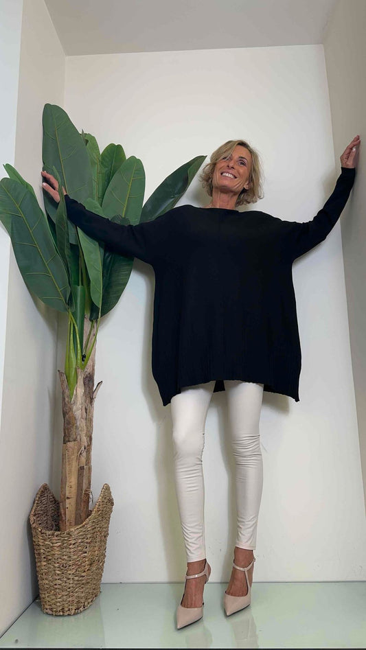 DAFNE - L7938P12 - LEGGINGS ECOPELLE FELPATINO