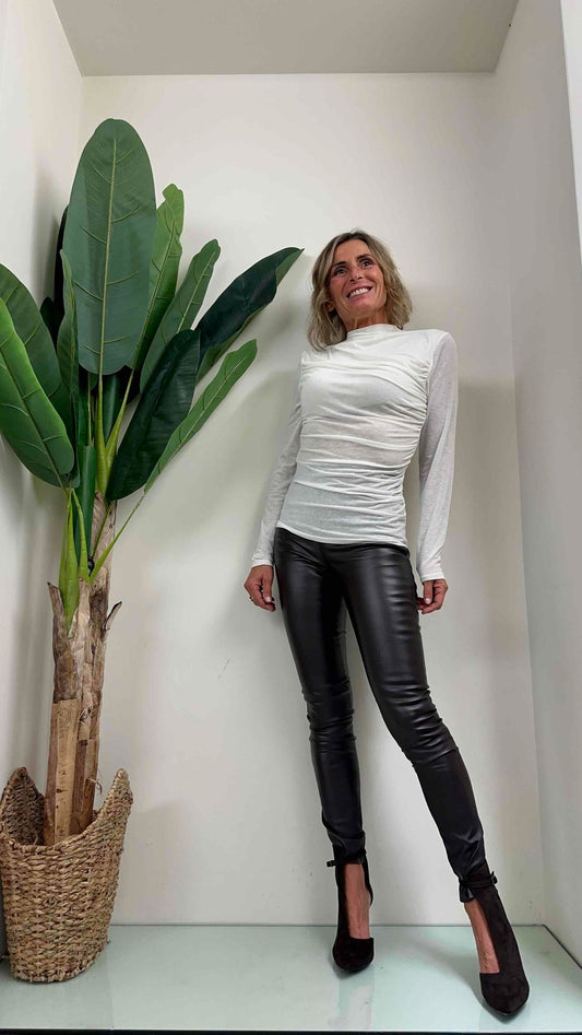 DAFNE - 100715P16 - MAGLIA VISCOSA CACHEMIRE DRAPPEGGIO