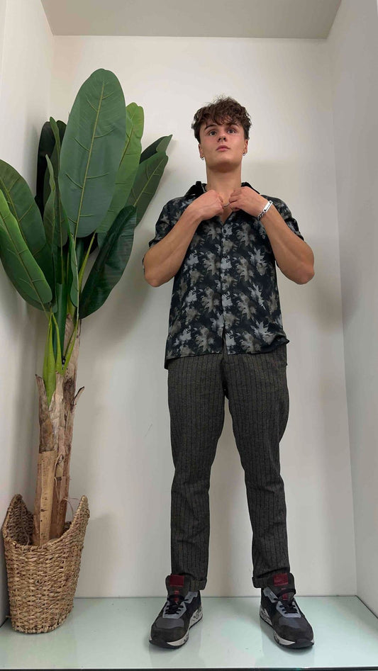 IMPERIAL - PWB0GWW - PANTALONE SLIM FIT MELANGE GESSATO