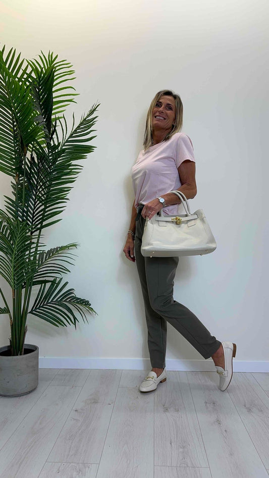 SUSYMIX - 2490MF - PANTALONE POLIVISCOSA CON CINTURA