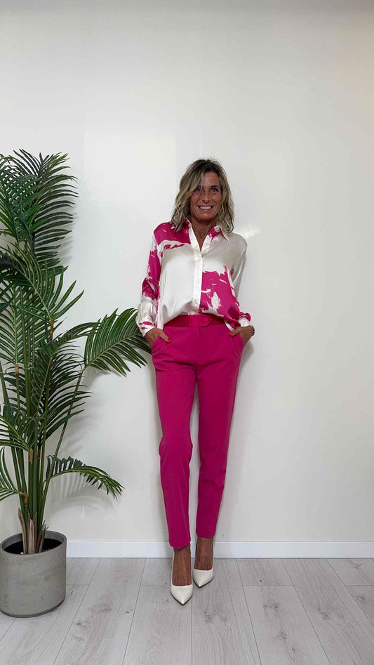 IMPERIAL - CLV8HOI - CAMICIA 100%VISCOSA, FANTASIA FIORI SFUMATI