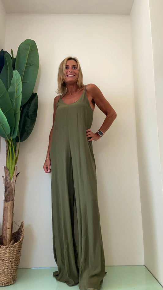 SUSYMIX - 223035 - jumpsuit viscosa spallini regolabili