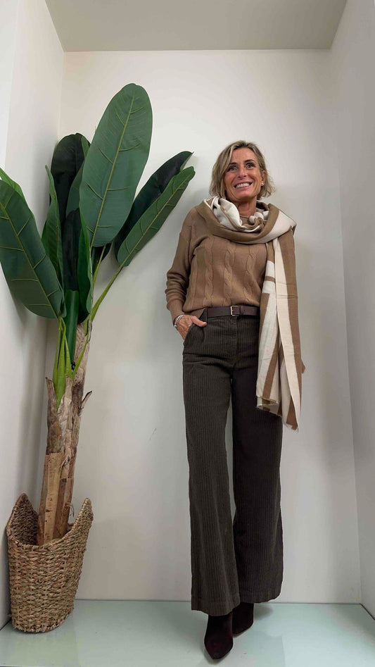 DAFNE - SCVILABP10 - SCIARPONA 100%VISCOSA STAMPA GEOMETRICA LABIRINTO