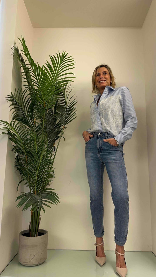 GIORGIA & JHONS - 60038SS24 - JEANS MOM COMFORT FIT