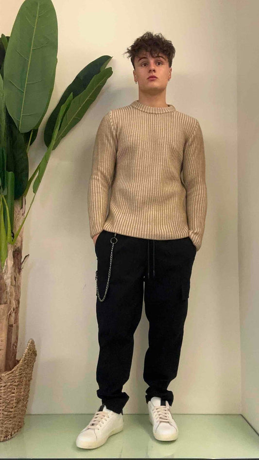 IMPERIAL - M3614IDIO - MAGLIA PULL COSTA INGLESE