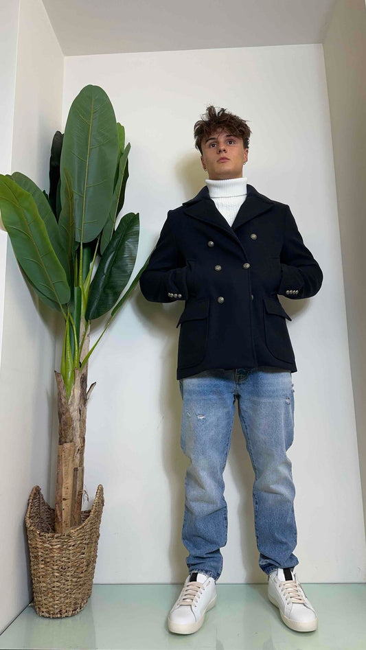 IMPERIAL - K5441K4855 - GIACCONE PEACOT BOTTONI MILITARY