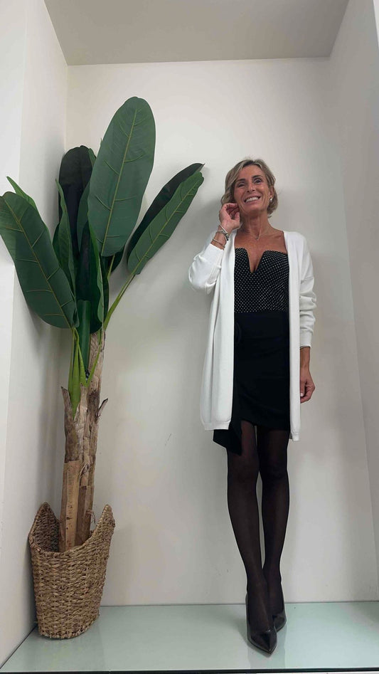 DAFNE - CA73P23 - CARDIGAN VISCOSA MEDIA LUNGHEZZA