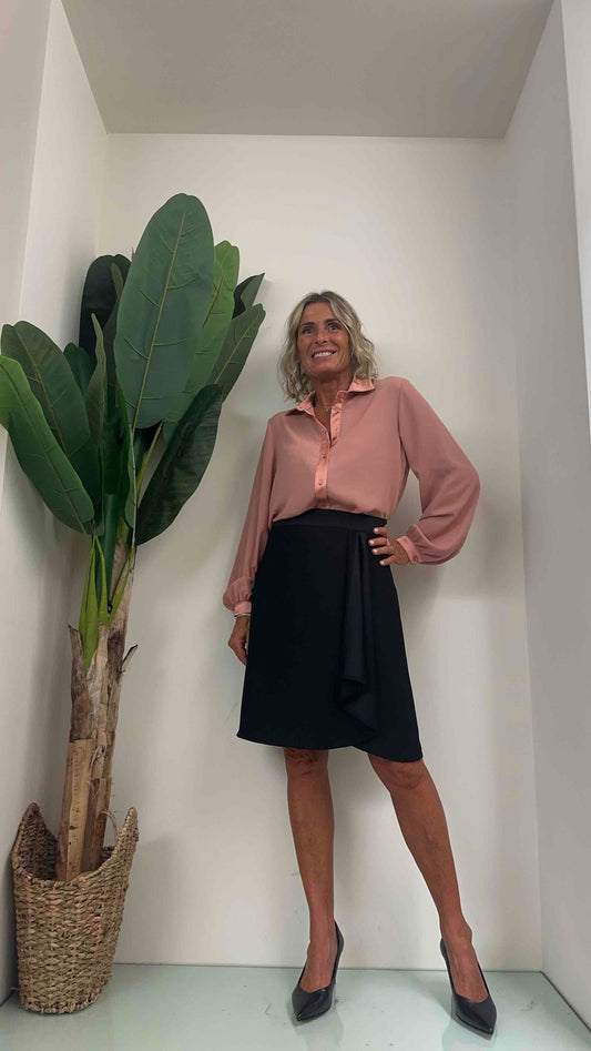 GIORGIA & JHONS - 60026FW23 - GONNA CREPE SVASATA PORTAFOGLIO