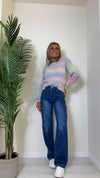 DAFNE - 27118P23 - MAGLIA/PULL 100% COTONE TRECCE MULTICOLOR