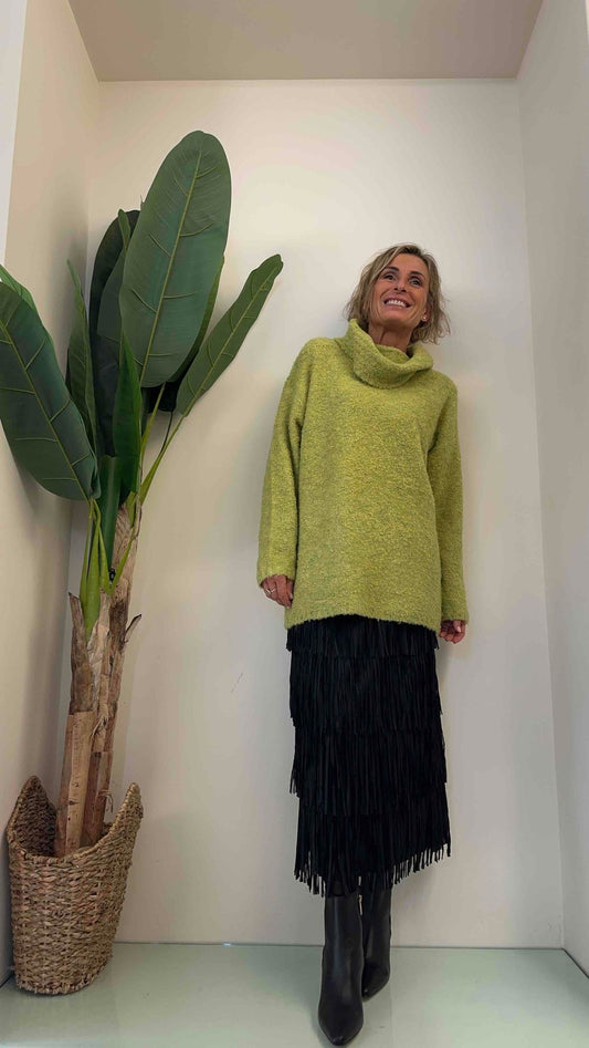 DAFNE - 126P27 - PULL LANA/VISCOSA  BOUCLEE COLLO CIAMBELLA