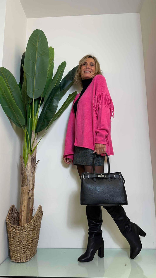LALTERNATIVASTYLE - 94885 - HAND BAG PELLE ZIP E DETTAGLIO CHIUSURA