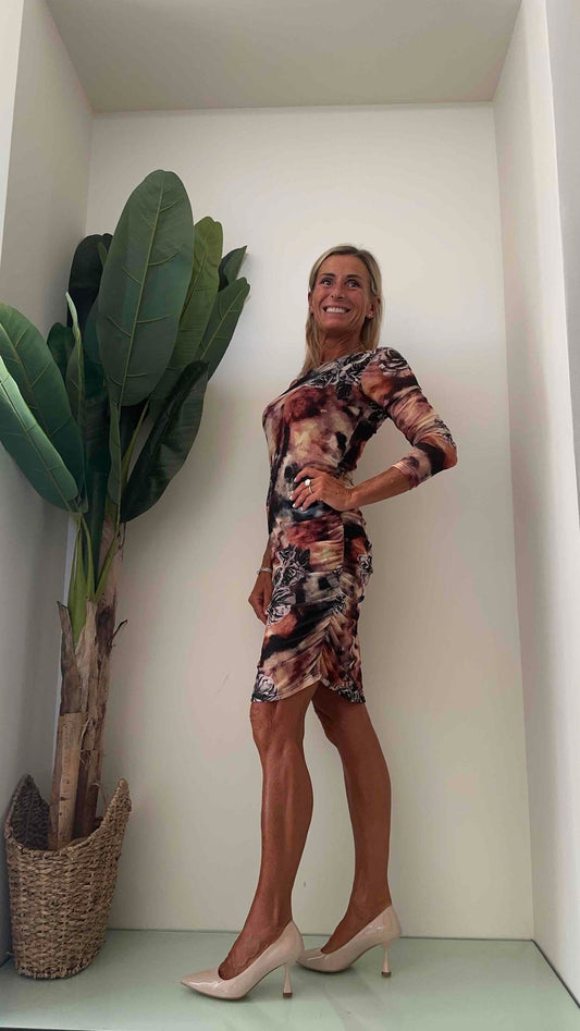 DAFNE - N1428P27 - ABITO TULLE FODERATO FANTASIA