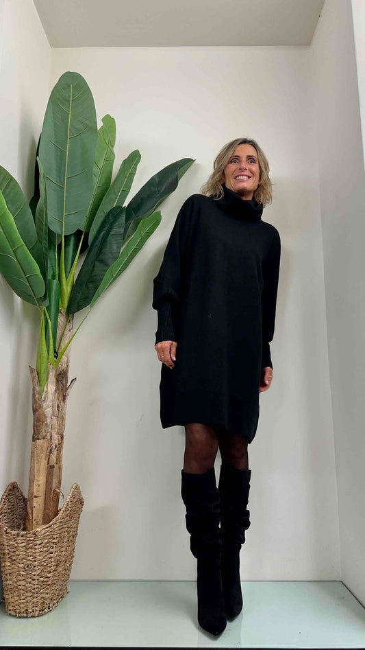 DAFNE - AL0590P31 - ABITO VISCOSA DOPPIATA MANICA BALLOON