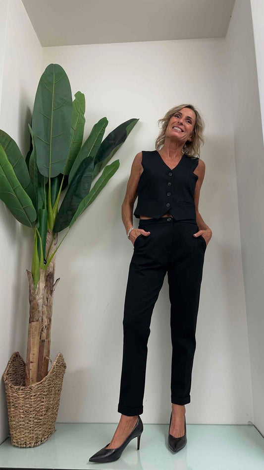 GIORGIA & JHONS - 60304FW23 - GILET STRUTTURATO (FODERATO) PUNTO MILANO