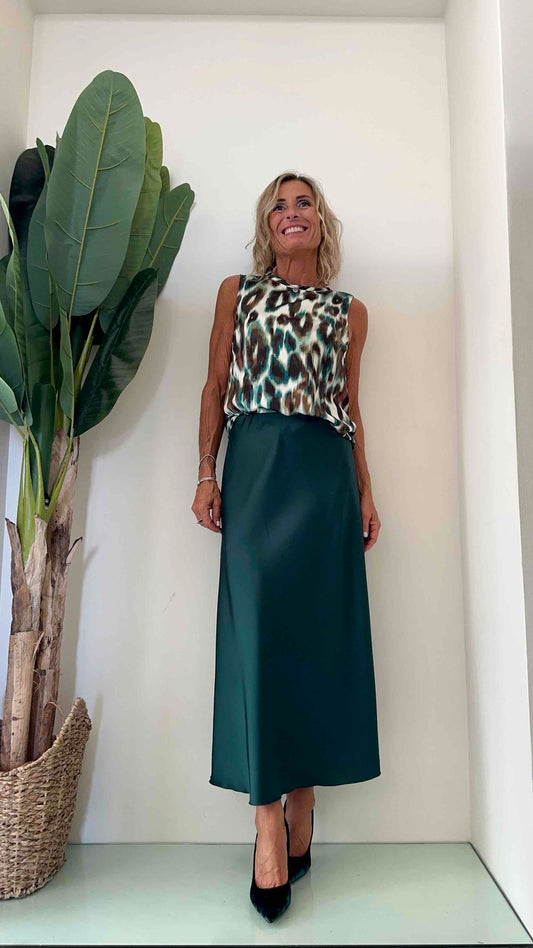 DAFNE - HZ20129P19 - GONNA LUNGA SATIN EL. VITA