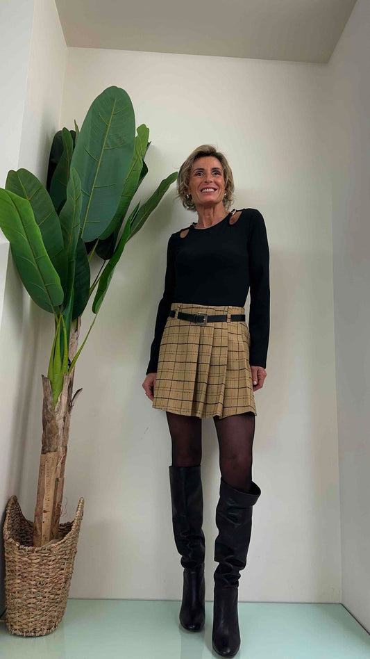 PLEASE - B0BJCFR000 - BODY OBLO' SPALLE CON CATENA DORATA